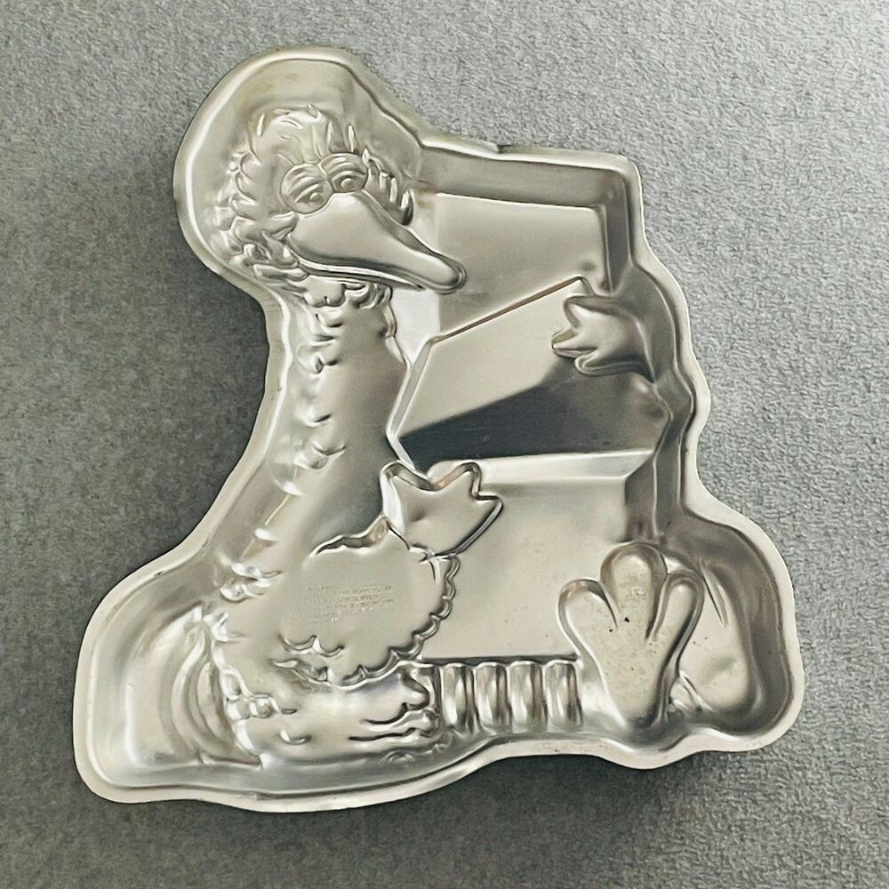 Vintage Wilton Big Bird Cake Pan Sesame Street Muppets 1978 Aluminum 13x15 in LG